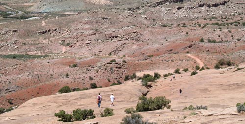 Composite image of the north end of red rocks